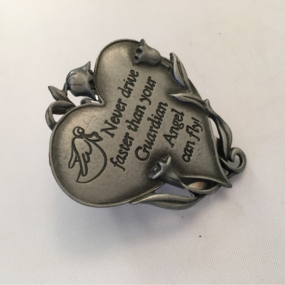 CAMCO heart clip never drive faster than your guardian Angel can fly - Picture 6 of 6